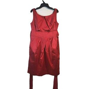 TWEEZE ME PARTY COCKTAIL DRESS color Red size 5 with pakets on the sides